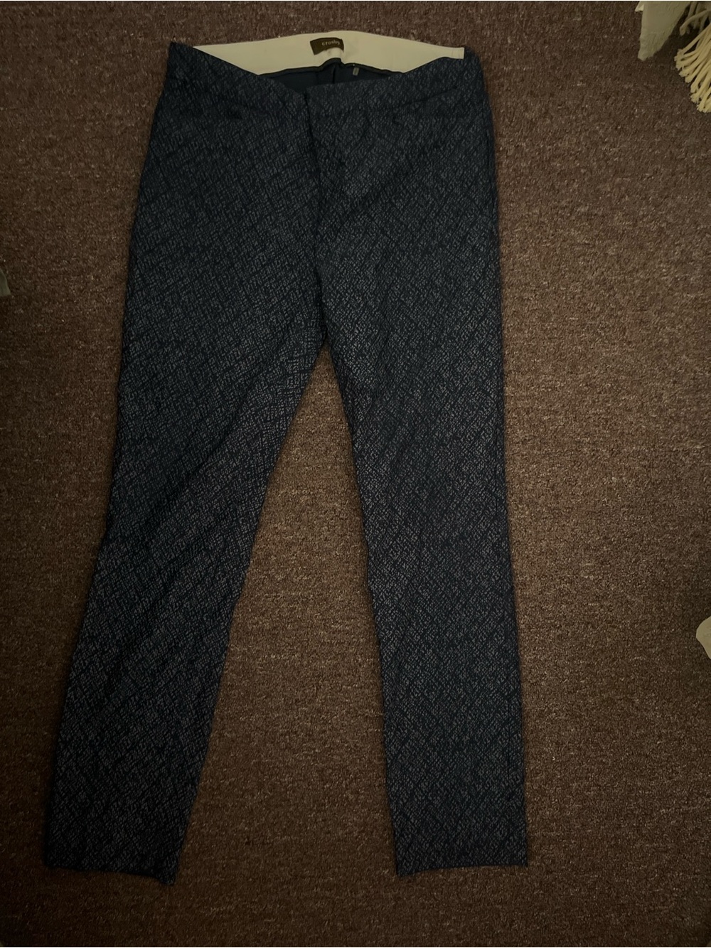 crosby. Navy Patterned Chinos